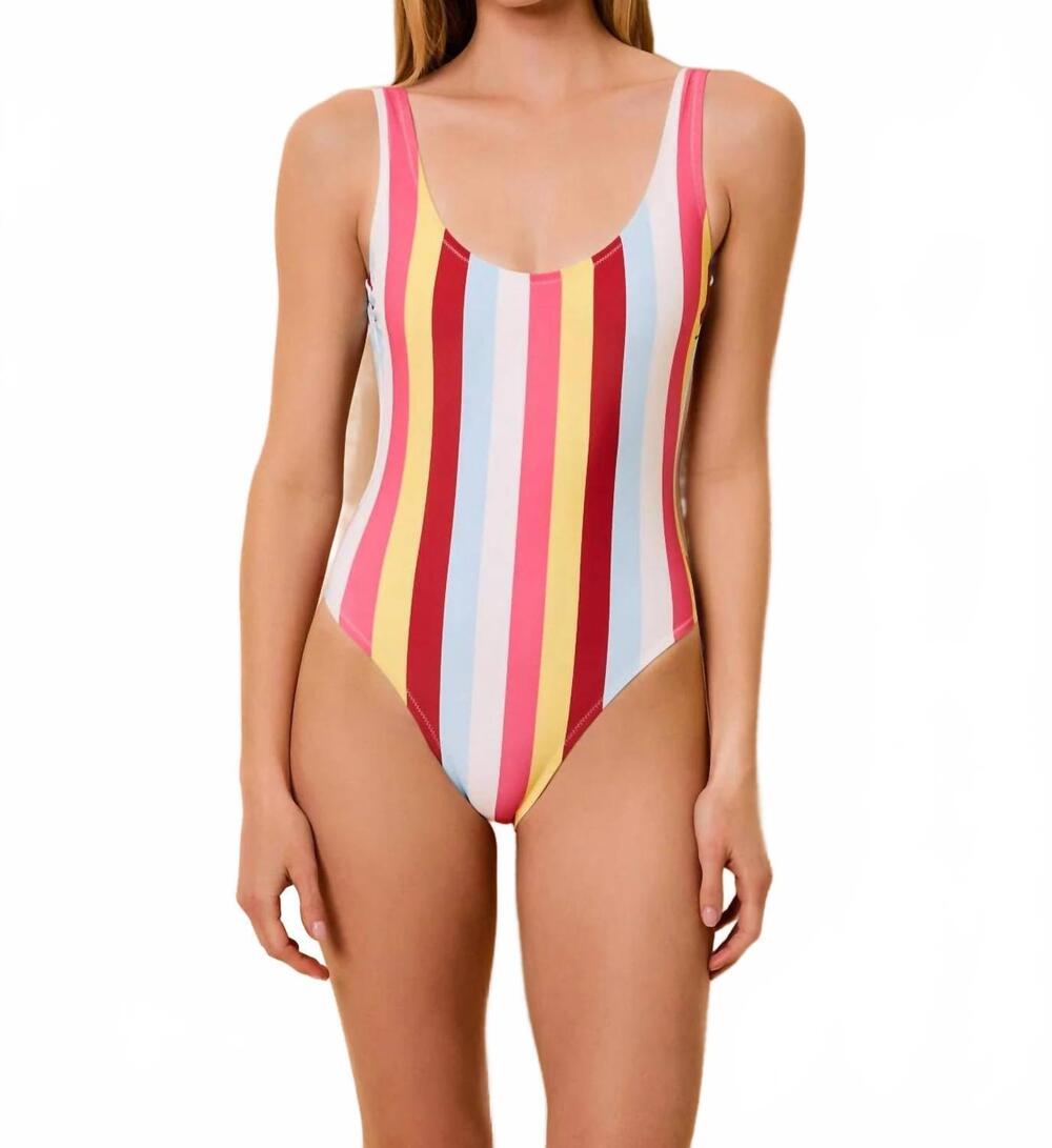NEW SOLID & STRIPED anne-marie one piece swimsuit in symi stripe